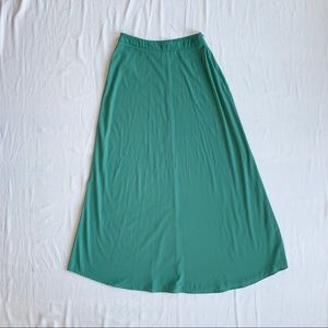 Seafoam Green High Waisted Maxi Skirt